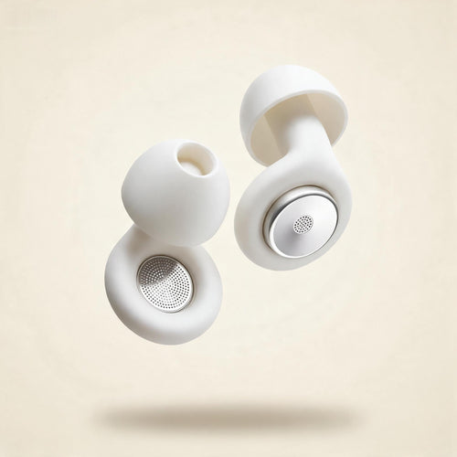Quiet sleep earplugs — White