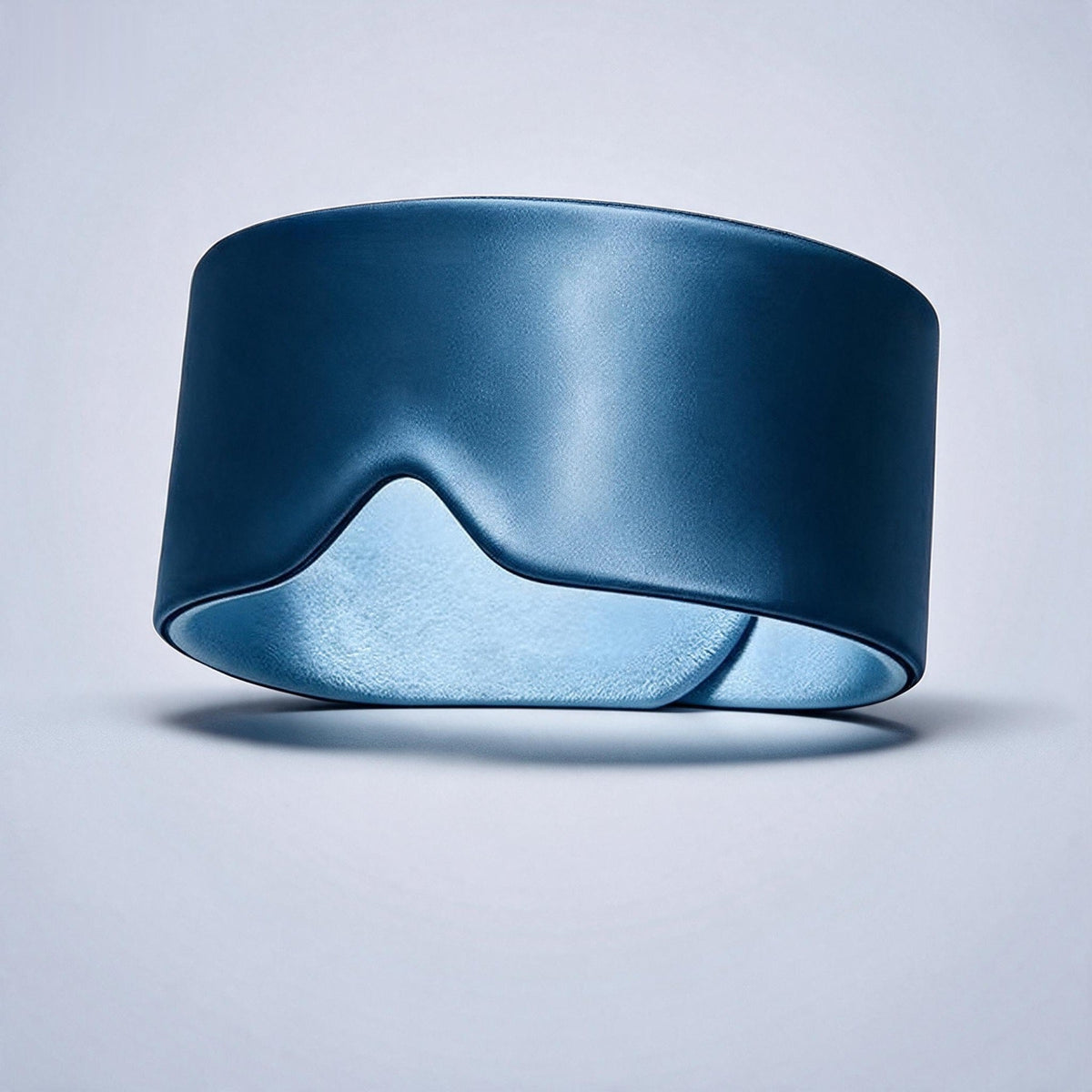 Nocwell Deep 250 weighted wrap sleep mask in Midnight Blue — studio shot