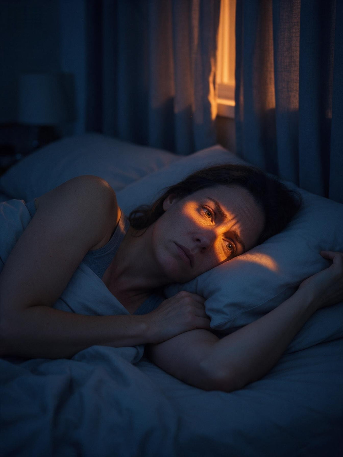 Streetlight leaking into eyes at night